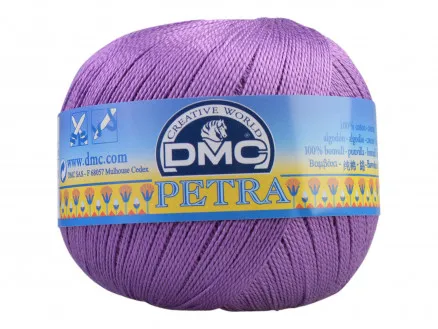 DMC Petra nr. 5 Heklegarn Unicolor 53837 Lilla