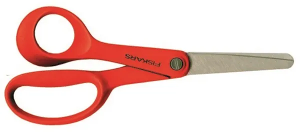 Fiskars barnesaks for venstrehendt, rød, 13,5 cm